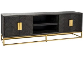 TV-Meubel Blackbonito - visgraat - 180 x 40 cm - Goud