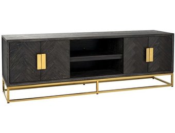 TV-Meubel Blackbonito - visgraat - 180 x 40 cm - Goud