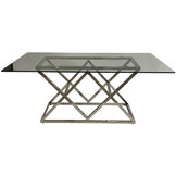 Eettafel Idol Zilver 180 x 90 cm
