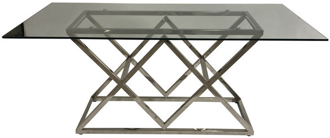 Eettafel Idol Zilver 180 x 90 cm