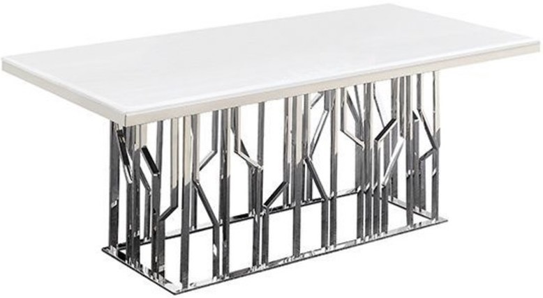 Eettafel Taranto - Zilver - 180 x 90 cm