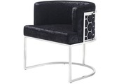 Piceno Fauteuil | Zwart Stof - Zilver