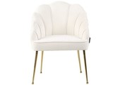 Eetkamerstoel Emillia Goud | Beige stof