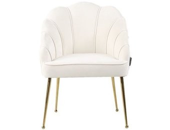 Eetkamerstoel Emillia Goud | Beige stof