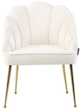 Eetkamerstoel Emillia Goud | Beige stof
