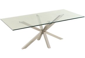 Salontafel Octopus Terni - Helder glas - 130x70cm