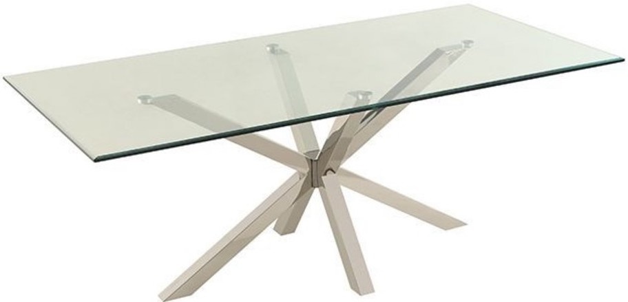 Salontafel Octopus Terni - Helder glas - 130x70cm
