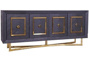 Dressoir Chess Goud - visgraat look - 200x40x85cm