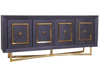 Dressoir Chess Goud - visgraat look - 200x40x85cm