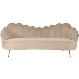 Emillia bank Goud | Taupe stof