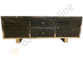 TV-Meubel Rixos Sleeper Wood  Black 160 x 45 x 42 cm