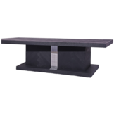 Chess - Blok salontafel - Zilver - visgraat look