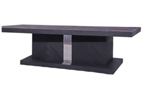 Chess - Blok salontafel - Zilver - visgraat look