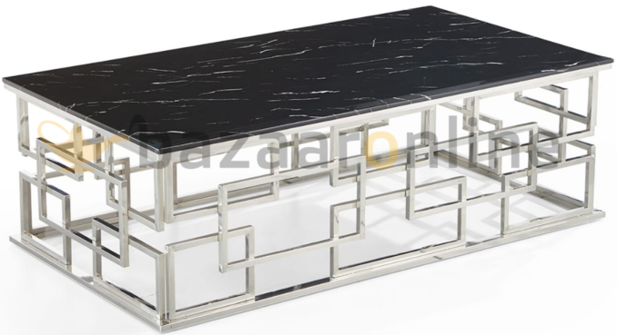 Salontafel Bade Zwart Marmer 130 x 70 cm