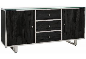 Dressoir Rixos Sleeper Wood  Black 180 x 45 x 80 cm