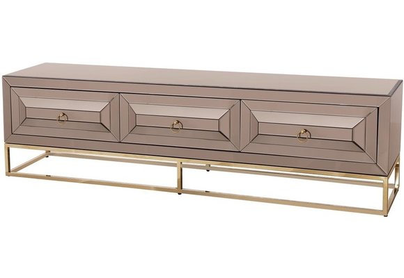 TV-meubel Oxford Sepia / Goud