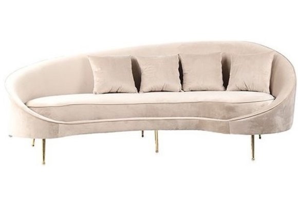 Zitbank Savera - Taupe Velvet Goud