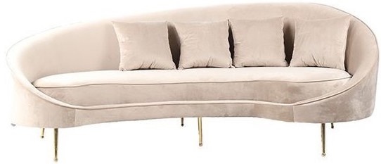 Zitbank Savera - Taupe Velvet Goud