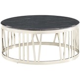 Salontafel Roma Zilver - Zwart Marmer