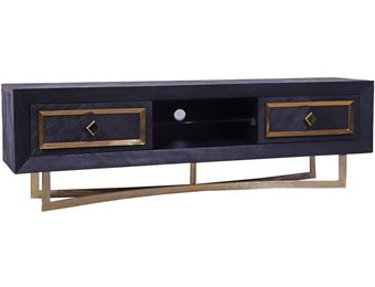 TV-Meubel Chess Goud - visgraat look - 180x40x55cm