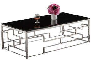 Salontafel Bade Zwart Glas 130 x 70 cm