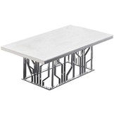 Salontafel Taranto  - Zilver - 130 x 70 cm