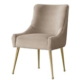 Eetkamerstoel Arona - Taupe / goud