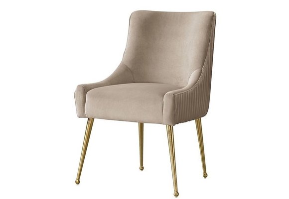 Eetkamerstoel Arona - Taupe / goud