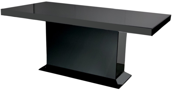 Eettafel Blocci Spiegel Glas - Black Mirror - 180 x 100 cm