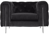 Campania Fauteuil | Zwart Stof
