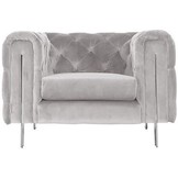 Campania Fauteuil | Lichtgrijs Stof