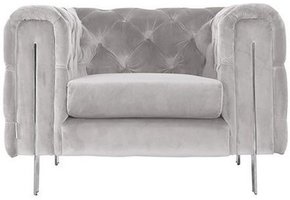 Campania Fauteuil | Lichtgrijs Stof