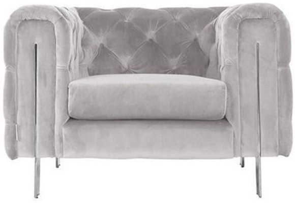 Campania Fauteuil | Lichtgrijs Stof