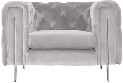 Campania Fauteuil | Lichtgrijs Stof