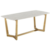 Eettafel Royal rechthoekig 180 x 90 x 76 - Goud