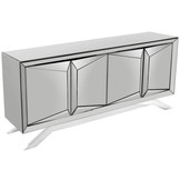 Dressoir Dublin Antraciet / Zilver