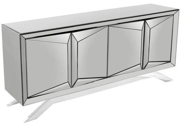 Dressoir Dublin Antraciet / Zilver