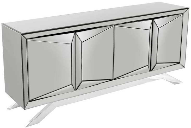 Dressoir Dublin Antraciet / Zilver