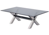 Salontafel Novara - 130X70X45 CM - Smokey glass