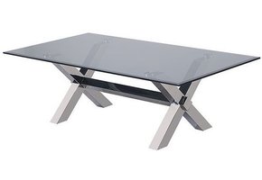 Salontafel Novara - 130X70X45 CM - Smokey glass