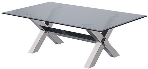 Salontafel Novara - 130X70X45 CM - Smokey glass