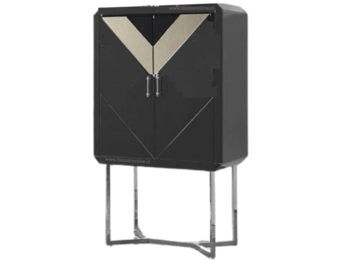 Vitrinekast Awanos Spiegel Glas -  Zilver