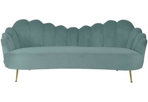 Emillia bank Goud | Groen stof