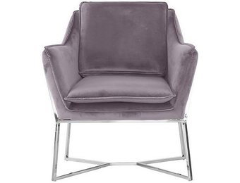 Foggia Fauteuil Zilver Grijs stof