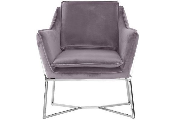 Foggia Fauteuil Zilver Grijs stof