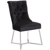Eetkamerstoel Carmen  Zwart / Zilver