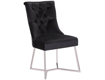 Eetkamerstoel Carmen  Zwart / Zilver