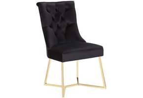Eetkamerstoel Carmen  Zwart / Goud