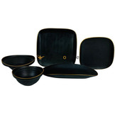 Bricard Evry Serviesset set 25-delig Zwart/Goud