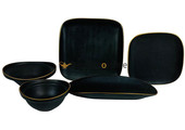 Bricard Evry Serviesset set 25-delig Zwart/Goud